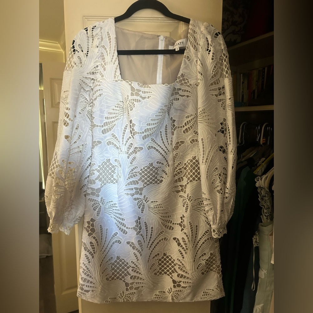 Elliatt Ivory Lace Overlay Dress